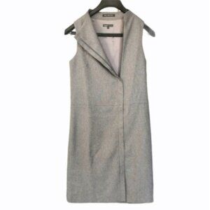 Bossini gray front zip dress size 7